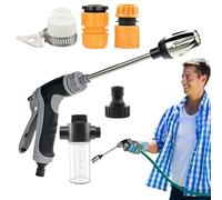 a pressione - Strumento ugello per tubo girevole | Spruzzatore per pulizia ad alta pressione da giardino ergonomico flusso regolabile per ingresso, garage, copertura, bagno, limp