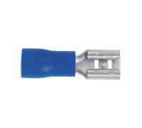 A Pressione Terminale 4.8mm Femmina Blu Confezione Di 100 - Sealey BT19 Nuovo