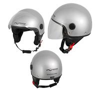 Casco Jet Demi Scooter Moto Omologato ECE 22 Visiera Antigraffio SonicMoto