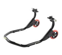 Cavalletto Moto Solleva Posteriore a Slitta Regolabile Ruote in Gomma Nero