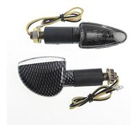 A-Pro Coppia Indicatori Direzione Frecce Moto Universali Sport Naked Scooter Carbonio