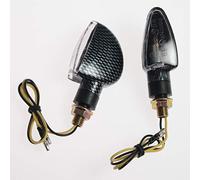 A-Pro Coppia Indicatori Direzione Frecce Moto Universali Sport Scooter Naked Carbonio