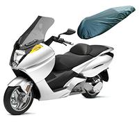 A-Pro - Coprisedile impermeabile in tessuto per motociclo, nero, protezione pioggia e UV