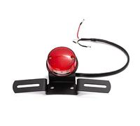 A-Pro Fanale Faro Rosso Posteriore Moto Scooter Led Portatarga Universale Nero 12V