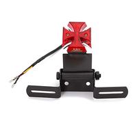 A-Pro Faro Posteriore Stop Moto Custom Croce Rosso Scooter Portatarga