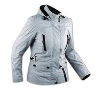 Apro Giacca moto CE Armour City Scooter Donna tessuto Touring con protezioni CE Grigio