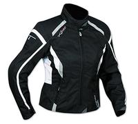 A-Pro Giacca Moto Donna Impermeabile 4 Stagioni Scooter Sport Custom Lady Bianco L