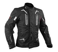 A-Pro Giacca Moto Touring Termica Impermeabile Sfoderabile Protezioni CE Nero 3XL