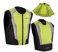 A-Pro Gilet Alta Visibilità Cartarinfrangnete Fluo Sicurezza Moto Auto Bici Fluo