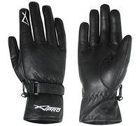 Motorbike Motorcycle Mens Black Soft Genuine Leather Driving Gloves Black XL