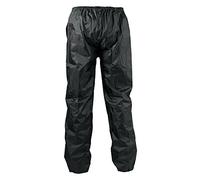 A-Pro Pantaloni Antipioggia Impermeabili Antiacqua Anti Vento Foderato Moto Nero L