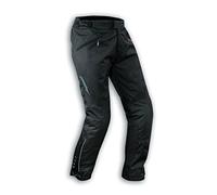 A-Pro, Pantaloni da donna impermeabili, da moto, termici, Imbottitura a scomparsa, nero, 26