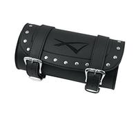 Porta Attrezzi Borsa Barilotto Forcella Moto Custom Bobber Nero