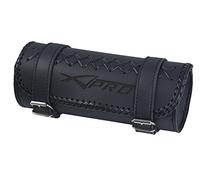 Porta Attrezzi Oggetti Barilotto Forcella Moto Custom Chopper Nero