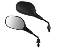 Coppia Specchietti Retrovisori Scooter Moto Nero DX + SX M10 Omologati E13