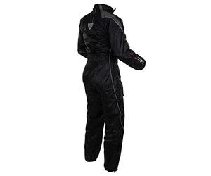 A-Pro Tuta Cerata Impermeabile Completo Anti Pioggia Moto Scooter Antiacqua Grigio S