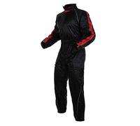 A-Pro Tuta Cerata Impermeabile Completo Anti Pioggia Moto Scooter Antiacqua Rosso 3XL