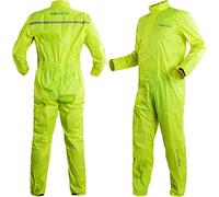 Tuta Intera Moto Impermeabile Anti Pioggia Marsupio Acqua Ripieghevole Fluo XL