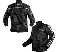 A-Pro Tuta Moto Giacca Antiacqua Impermeabile Antipioggia Antivento Argento S