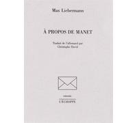 A propos de Manet