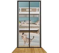 A prova di animali domestici Schermo For Porta In Rete Rinforzata 100 X 210 Cm, Prevenire Tende For Porte Di Fuga, Animali Domestici, Porta Con Schermo For Gatti Ispessita For Soggiorno Cucina Camera