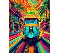A psychedelic Journey Notebook: 8.5" X 11" large journal with custom trippy INDEX and date Headers 100 pages for creative writing, Mind Mapping and visionary thoughts