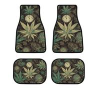 A Puff in Time - Set di 4 tappetini per auto, impermeabili, anteriori e posteriori, con retro in gomma antiscivolo, universali, adatti per auto, camion, furgoni, SUV