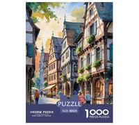A Quaint Small Town Jigsaw Puzzle Impossibili 1000 Pezzi Interesting Decorazione Per La Casa. Rilassamento E Intelligence Per Adulti E Ragazzi Da 14 Anni 38x26cm/1000pcs