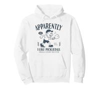 A Quanto pare Divertente, Mi Piace Il Pickleball Felpa con Cappuccio