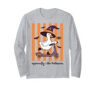 A Quanto pare Mi Piace Halloween Cute Duck Witch Hat Scooter Maglia a Manica