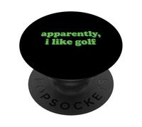 A quanto pare mi piace il golf divertente amante del golf hobby giocatore di golf PopSockets PopGrip Adesivo