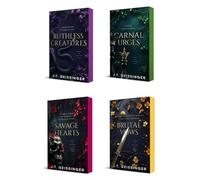 A Queens and Monsters Novel Series 4-Book Collection Set - Dark Romance and Dangerous Obsessions - Ruthless Creatures, Carnal Urges, Savage Hearts, Brutal Vows