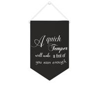A Quick Temper Will Make A Fool of You Soon Enough Banner in tela motivazionale da appendere alla parete, striscione da parete per la casa, opere d'arte decorative per soggiorno, camera da letto