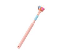 A/R Spazzolino da viaggio a 3 lati, setole morbide per bambini, spazzolino da denti Macaron con setole morbide per tutta la famiglia, adulti, bambini, esigenze speciali, autistico