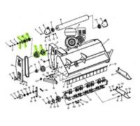 A.R.T. Trincia P di Ricambio SLH120 - Frizione Completa - Esploso N.5 / 6 / 7 / 8 / 9