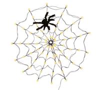a Ragnatela di Halloween Oggetti Decorativi Horror Realistici Per Le Feste | Luce per Halloween Alimentata a Batteria per Feste, Terrazze, Giardini e Festival all'Aperto di Halloween