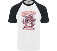 A Rat Born To Be A Unicorn Divertente DA UOMO S/S Baseball T-Shirt