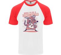 A Rat Born To Be A Unicorn Divertente DA UOMO S/S Baseball T-Shirt