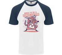 A Rat Born To Be A Unicorn Divertente DA UOMO S/S Baseball T-Shirt