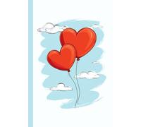 A Red heart-shaped balloons floating in the sky: Work Notebook, Funny Office Gift for Women, Coworker, Boss, Secret Santa Gag Gift (Blank Lined Journal)