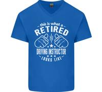 A Retired Driving Instructor Looks Like Uomo Scollo A V Cotone T-Shirt