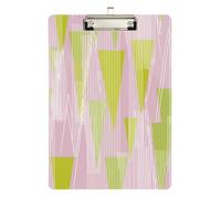 A righe lilla rosa verde oliva portablocco sottile trasparente per infermieristica studente mestiere Quest Dimensioni 9 x 12,5 Tablas para escribir