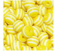 A Righe Resina Perline 8mm Rotondo Assortito Creazioni Bulk Borse per Gioielli