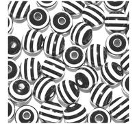 A Righe Resina Perline 8mm Rotondo Assortito Creazioni Bulk Borse per Gioielli