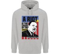 A Riot Martin Luther King Black Lives Matter Uomo Felpa