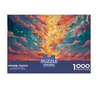 A River of Light Flowing from The Sunset Gradient 1000 Pezzi Cartoncino Premium Puzzle Vibrant Cosmic Cloudscape Antistress Gioco Per Famiglie Puzzle Per Adulti E Bambini 38x26cm/1000pcs