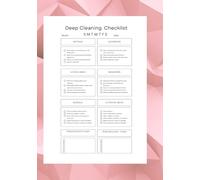 A Room-by-Room Cleaning Guide for Organized Living: Simplify Your Cleaning Routine | Comprehensive and Easy-to-Use Checklist | 7”x10” with 122 Pages