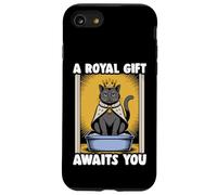 A Royal Gift Awaits You Lettiera per gli amanti dei gatti neri Custodia per iPhone SE (2020) / 7 / 8