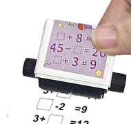 a rullo per matematica, strumento per esercizi di sottrazione | Timbro a rullo educativo per la scuola elementare, scuola materna, insegnanti, genitori, studenti e