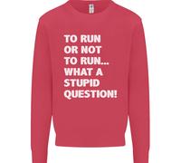 A Run O Not To ? What A Stupid Domanda Bambini Felpa Maglione